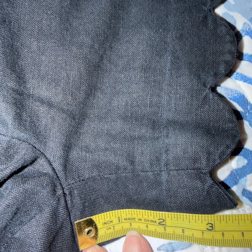 J. Crew Scalloped Shorts - White, Peach, Black, chambray blue - Picture 13 of 16